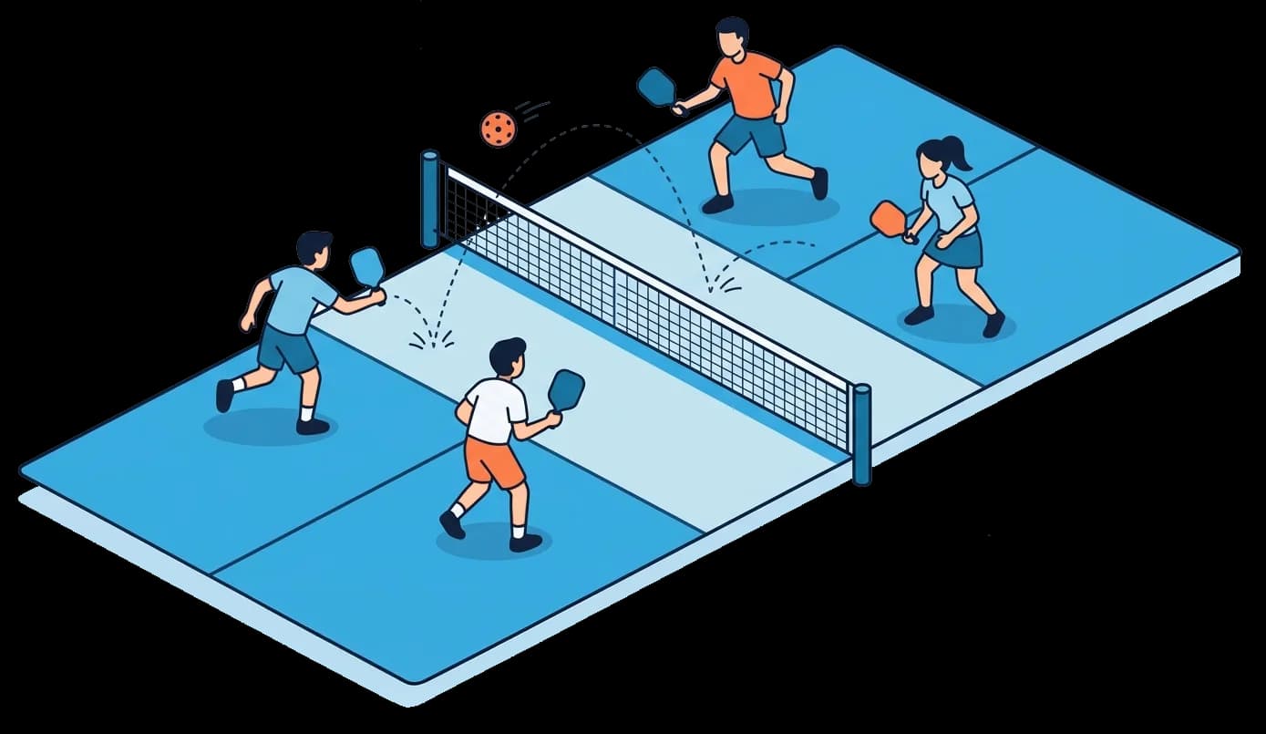 Pickleball pálya – minta kép